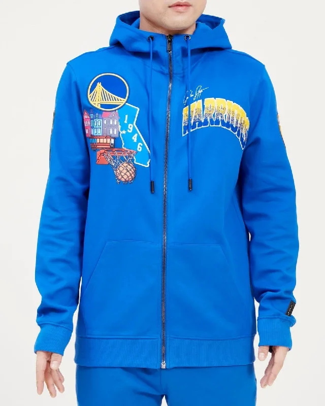 NBA GOLDEN STATE WARRIORS HOMETOWN FZ HOODIE (ROYAL BLUE)