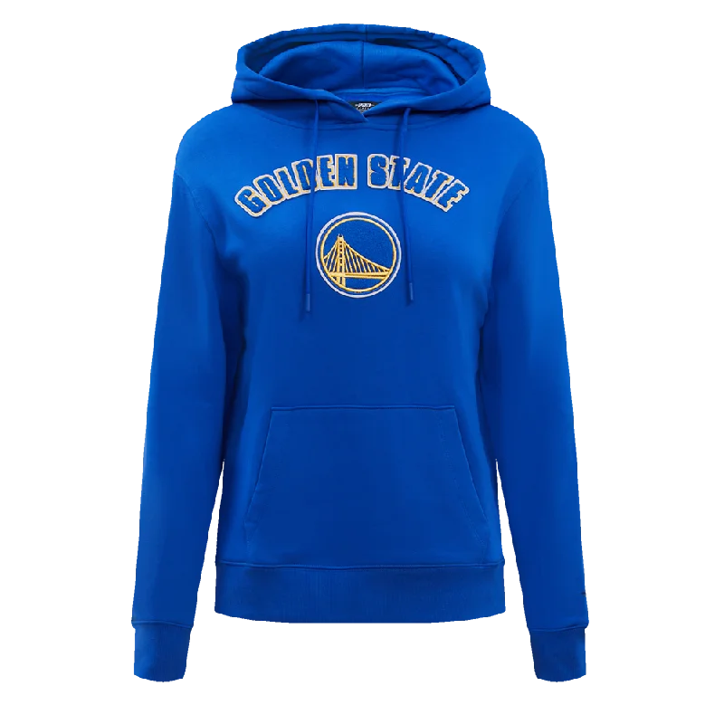 NBA GOLDEN STATE WARRIORS CLASSIC WOMEN'S PO HOODIE (ROYAL BLUE)