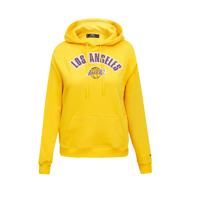 NBA LOS ANGELES LAKERS CLASSIC WOMEN'S PO HOODIE (YELLOW)