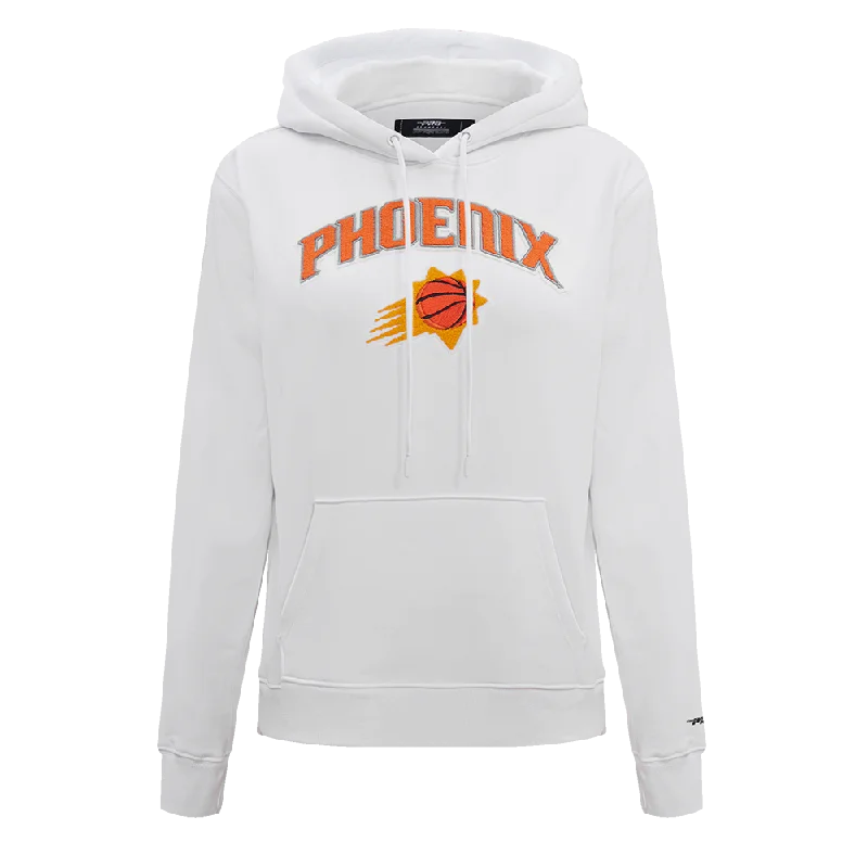 NBA PHOENIX SUNS CLASSIC WOMEN'S PO HOODIE (WHITE)