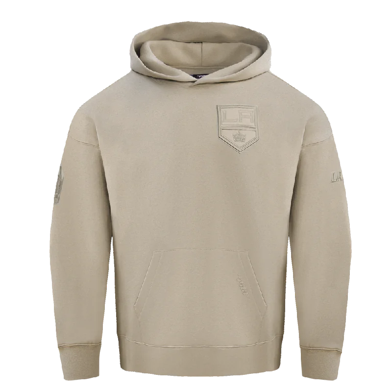 NHL LOS ANGELES KINGS NEUTRAL DROP SHOULDER FLC PO HOODIE (TAUPE)