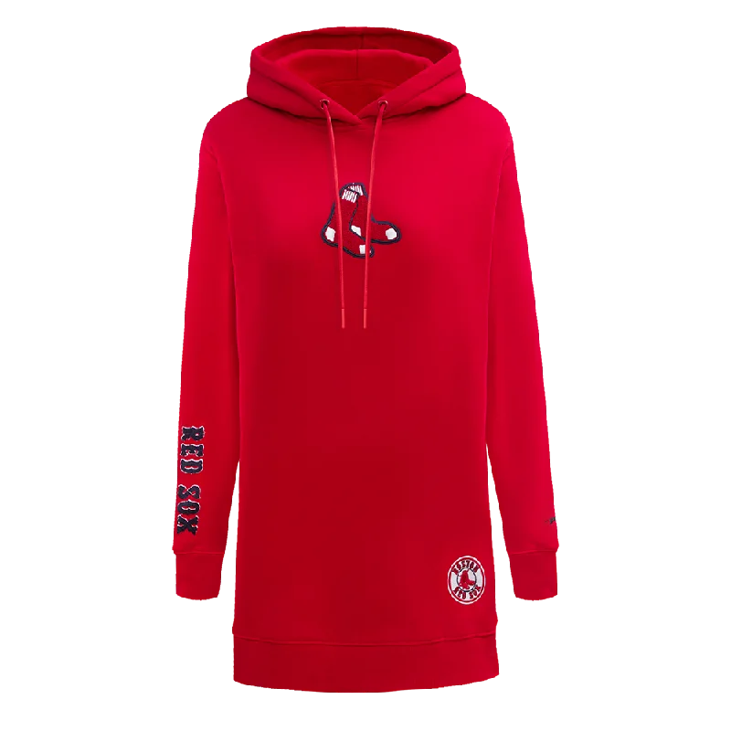 MLB BOSTON RED SOX CLASSIC WOMEN'S HOODIE DRESS (RED)