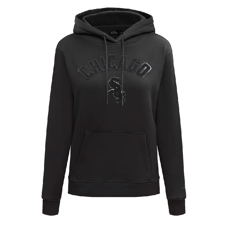 MLB CHICAGO WHITE SOX TRIPLE BLACK WOMEN'S PO HOODIE (TRIPLE BLACK)