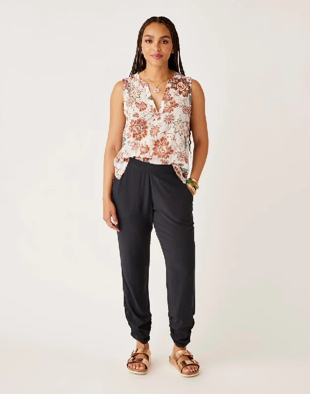 Avery Beach Pant: Black