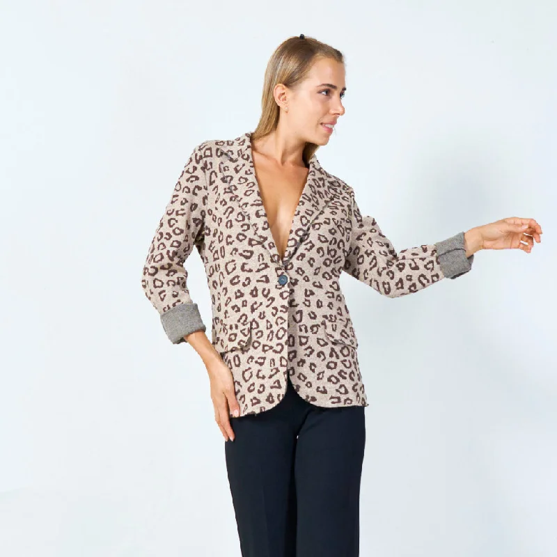 Leopard print blazer wholesale