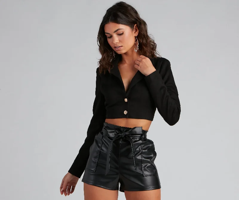 Moment For Luxe Cropped Blazer