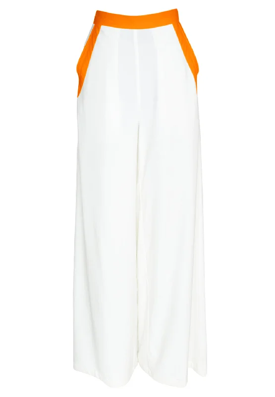 Monochrome - White Pants (Neon Orange)