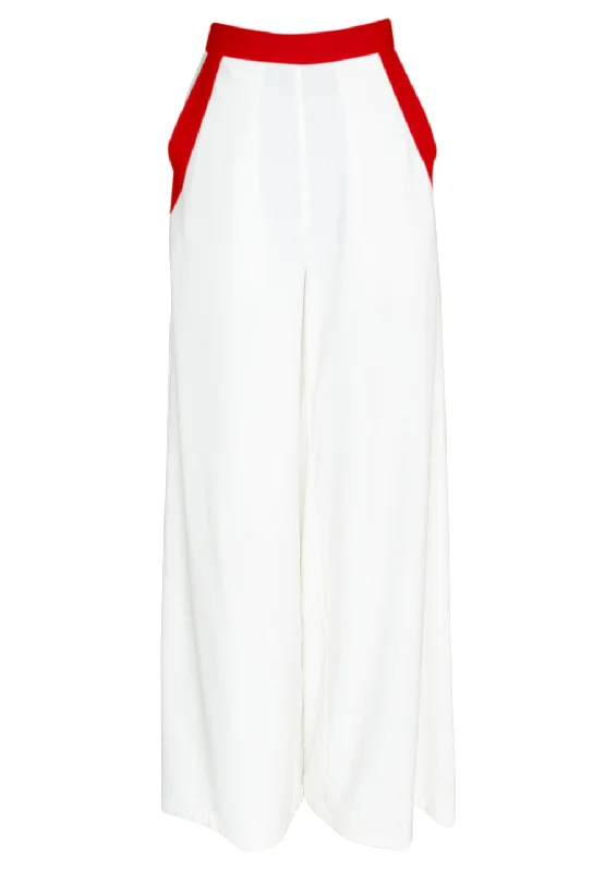 Monochrome - White Pants (Red)