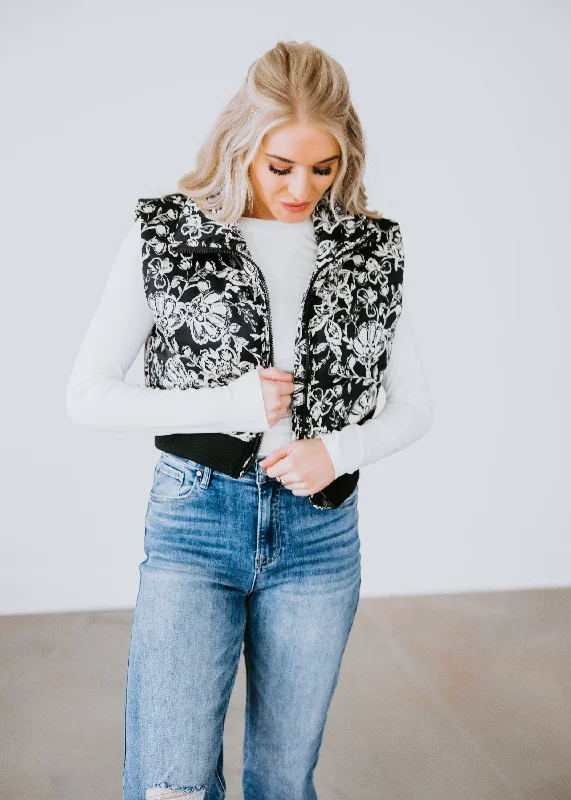 Quinn Floral Quilted Vest