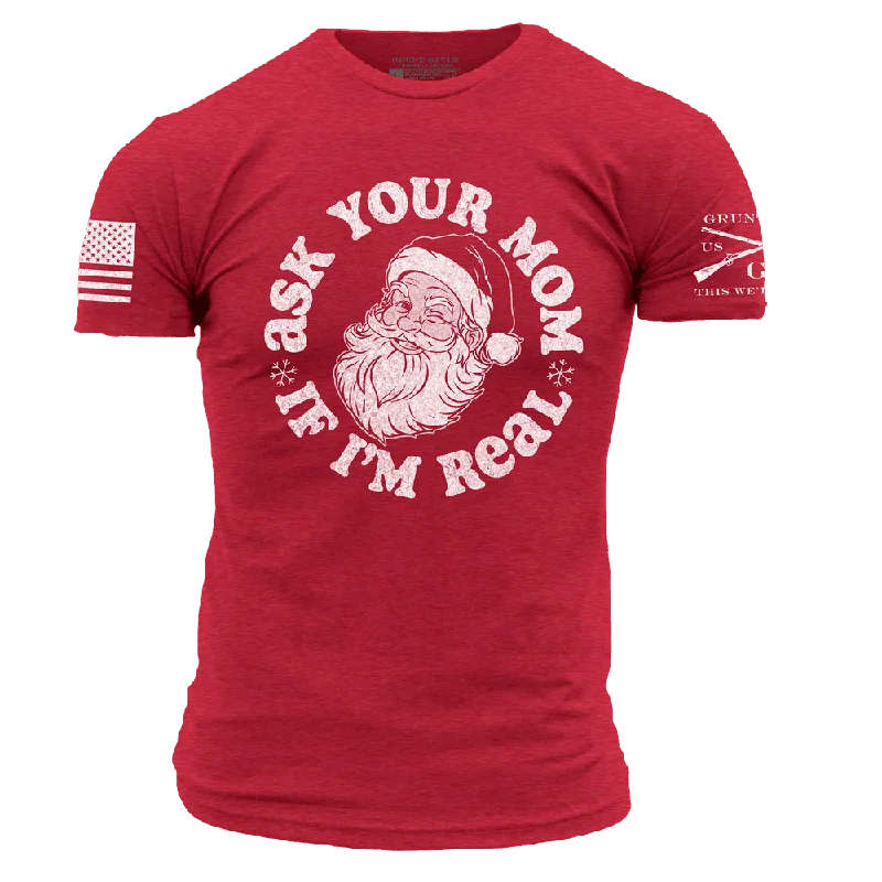 Ask Your Mom T-Shirt - Red