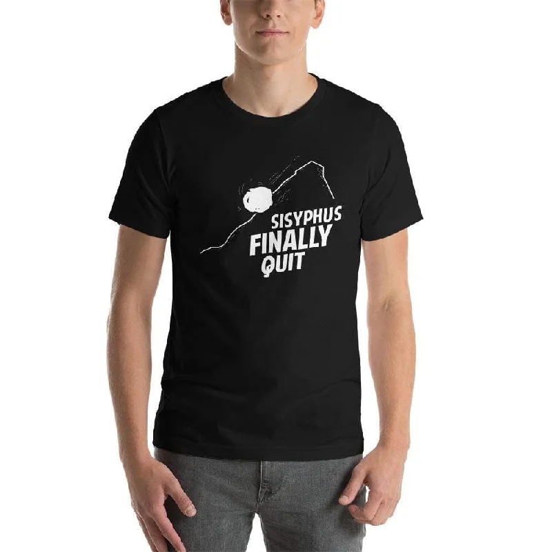 Camus - Sisyphus Finally Quit - Basic T-Shirt