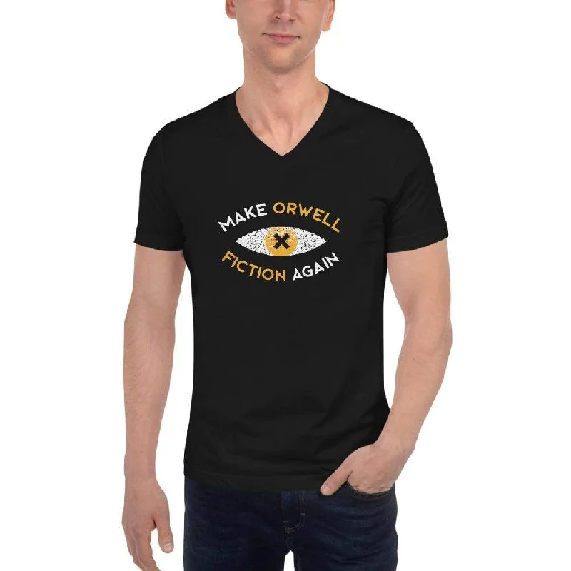 Make Orwell Fiction Again Recon Eye - Unisex V-Neck T-Shirt