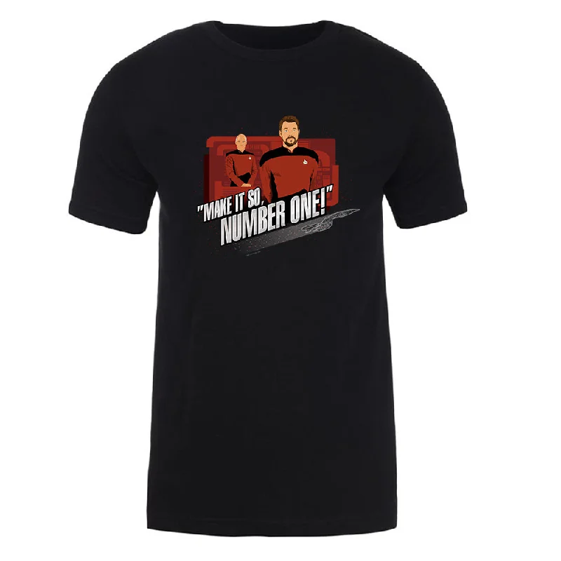 Star Trek: The Next Generation Make It So Number One Adult Short Sleeve T-Shirt