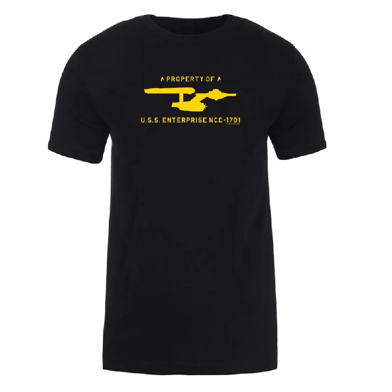 Star Trek: The Original Series U.S.S. Enterprise Property of Profile Adult Short Sleeve T-Shirt