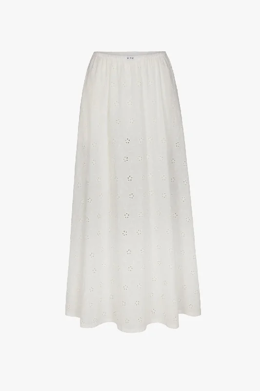 DREAM SKIRT IN EYELET FLEUR