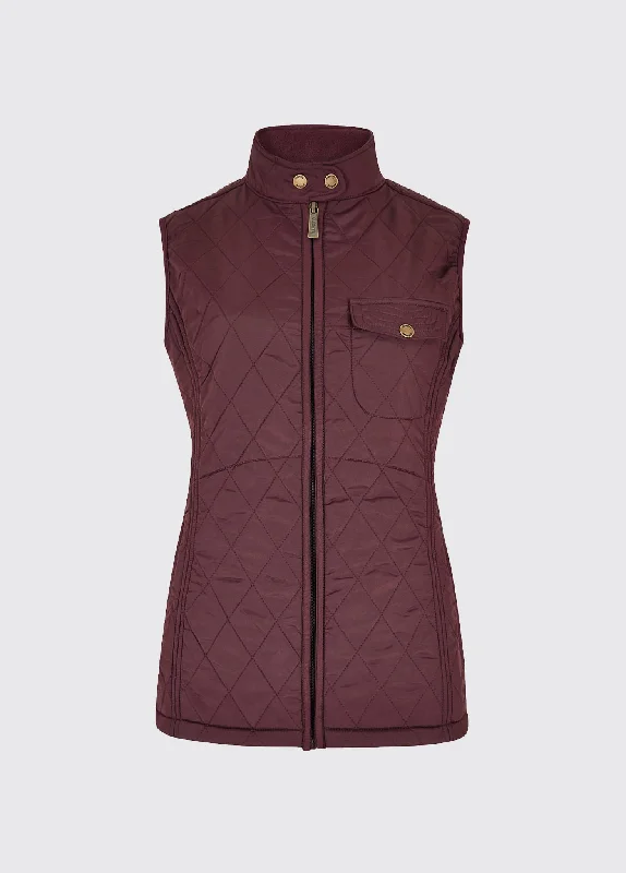 Rathdown Quilted Gilet - Currant