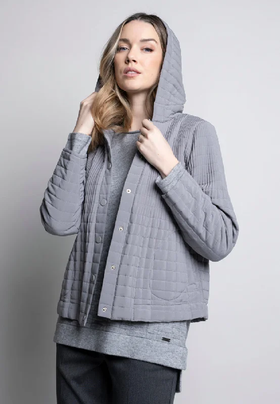 Pleated Hooded Jacket